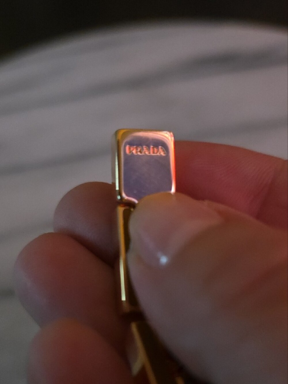 Prada Orange And Gold Link Bracelet - Picture 5 of 15